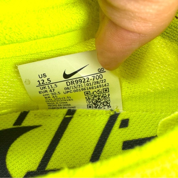 Nike ZoomX DragonFly Volt Black Racing Running Track Shoes Men’s 12.5 DR9922 700 - Picture 6 of 7